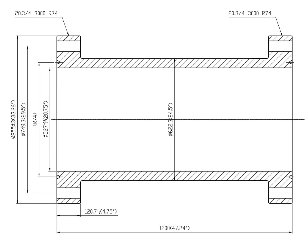 API 6A Oilfield Spacer Adapter Spool Drilling Riser Spool