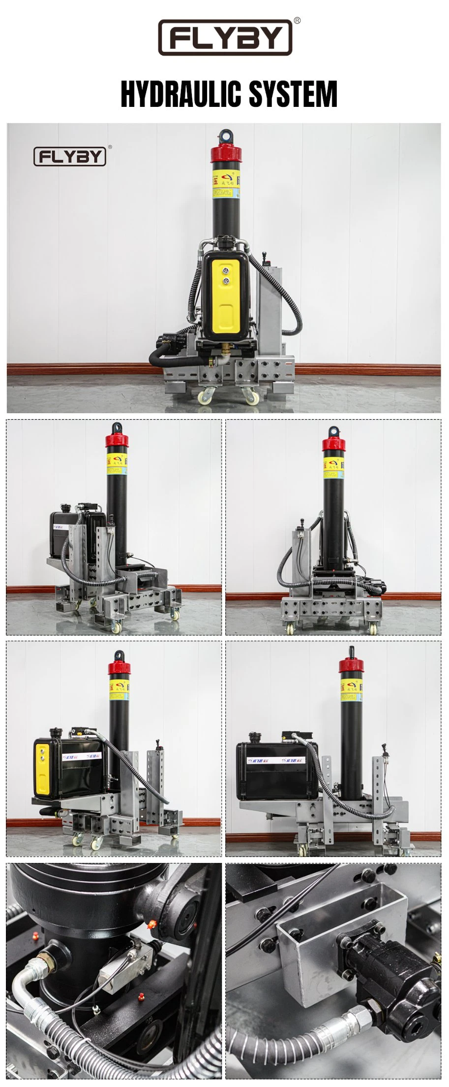 Trailer Components of a Hydraulic Pneumatic Linear Actuator