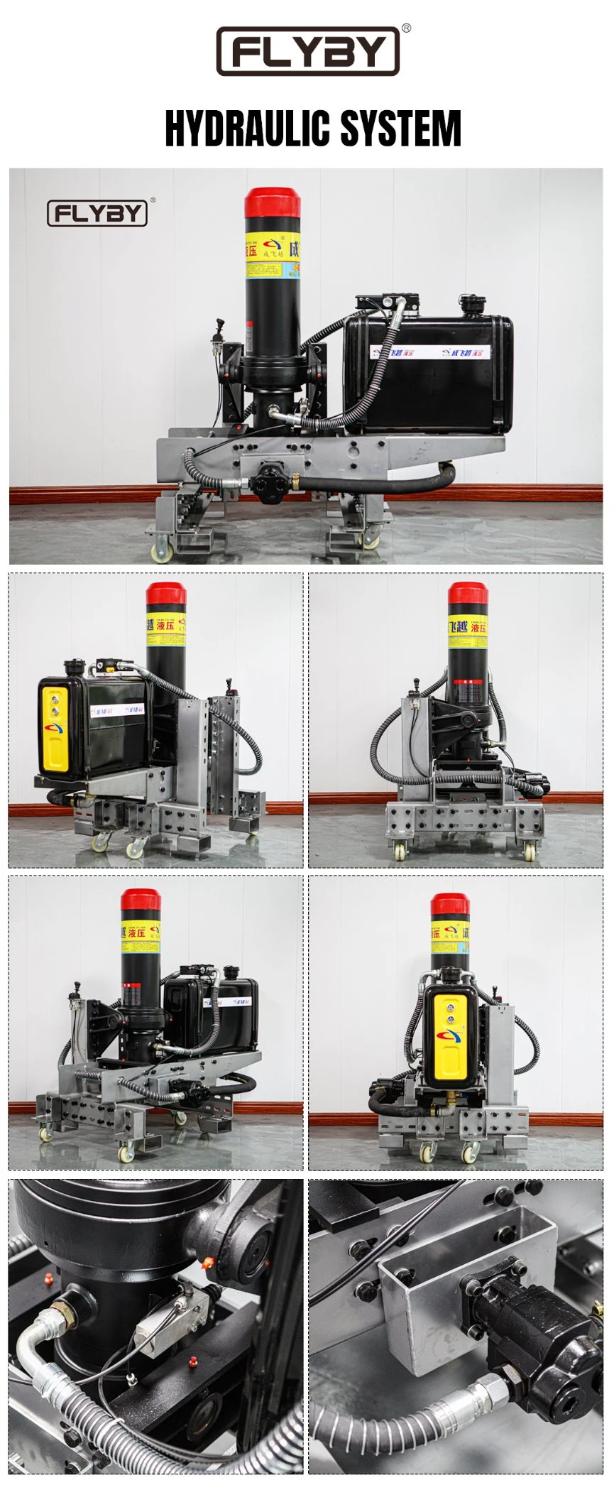 Dump Truck and Tipper Truck and Trailer Components of a Hydraulic Pneumatic Linear Actuator FC-Series