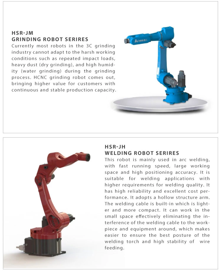 Hcnc Hsr-Jh605 6 Axis Robot Automobile Industry-Steel Structure Parts Welding for The Welding Field